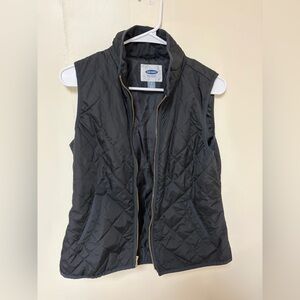Old Navy Women's Charcoal Quilted Vest
